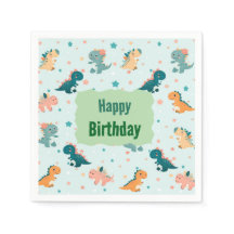 Dino Baby Napkins