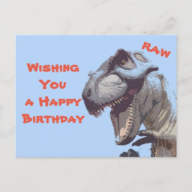 Dino birth day postcard (Front)