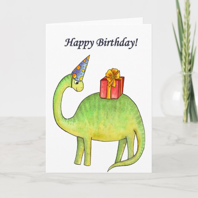 Dino Birthday card (Front)