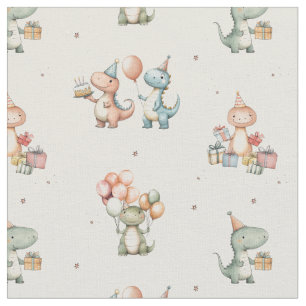 Dino birthday party  fabric