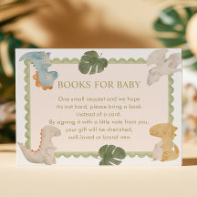 Dino Boy Baby Shower Books for Baby