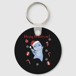 Dino Christmas Dinos Winter Animals Keychain