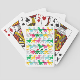 Dino Colour Pattern Playing Cards