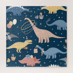 Dino Delight: Birthday Party Fun Jigsaw Puzzle