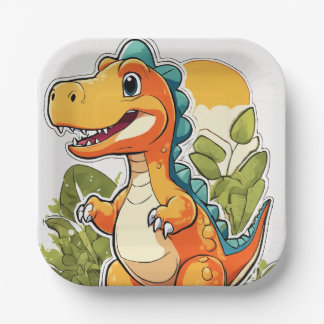 Dino Delight Paper Plates