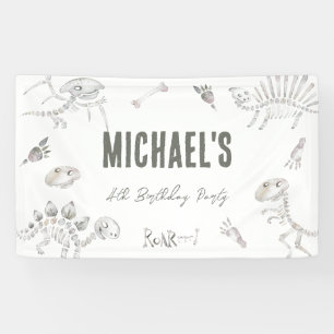 Dino Dig Birthday Welcome  Banner