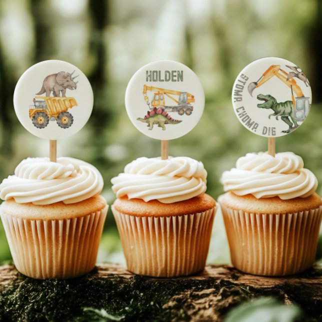 Dino-Dig Cupcake Topper Sheet (Creator Uploaded)