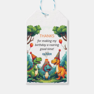 Dino Dinosaur Birthday Kids Party Favor  Gift Tags