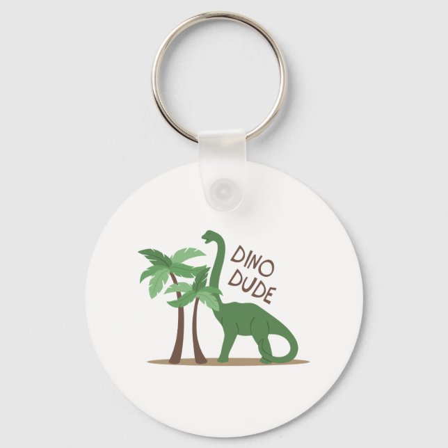Dino Dude Keychain (Front)