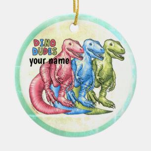 Dino Dudes Dinosaures ornement
