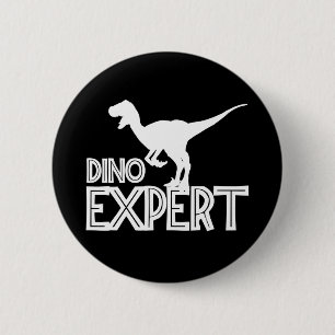 Dino Expert - Dinosaur Lovers 2 Inch Round Button