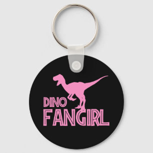 Dino Fangirl - Dinosaur Lover Keychain
