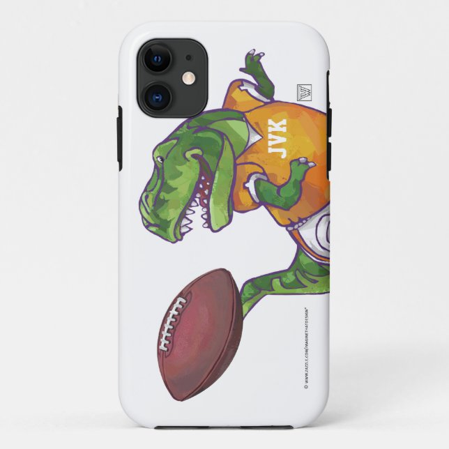 Dino Football Player Case-Mate iPhone Case (Back)