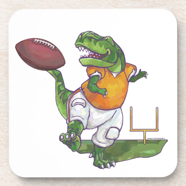 Dino Football Player Coaster (Front)