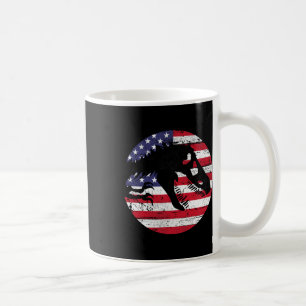 Dino Fossi Usa Flag Patriotic Dinosaur T-rex 4th O Coffee Mug