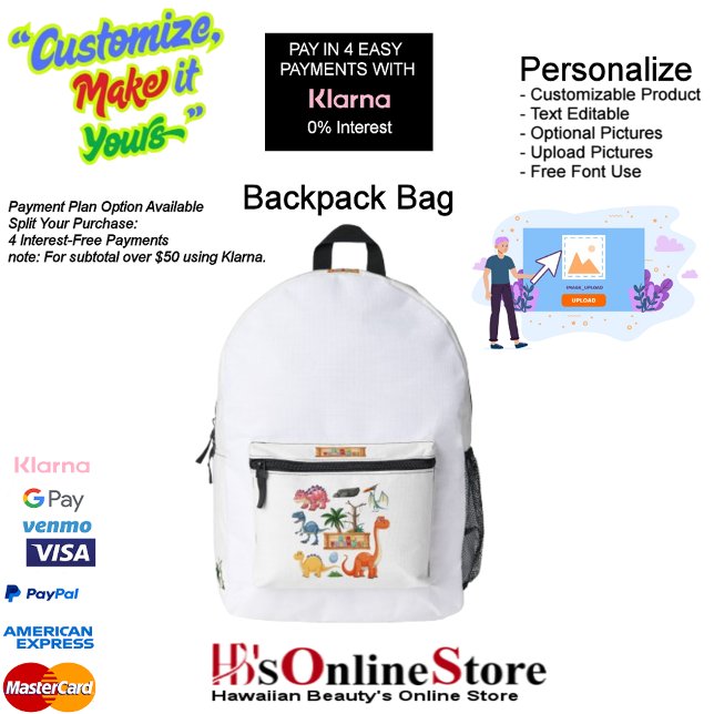 Dino Friends Backpack Print Cut Sew Bag (Dino Friends Backpack Print Cut Sew School Bag.)