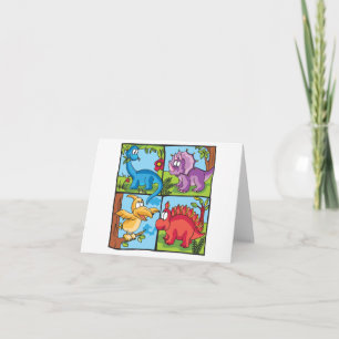 Dino Friends Blank Card