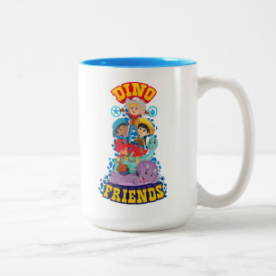 Dino Friends   Dino Ranch Two-Tone Coffee Mug