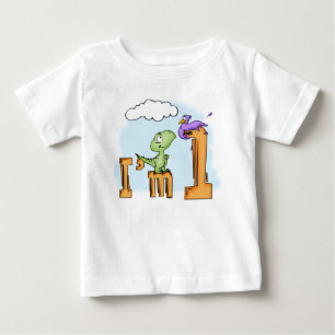 Dino Fun 1st Birthday Baby T-Shirt
