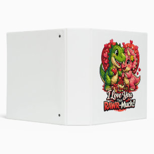 Dino Hearts Rawr Much Valentine,Couple Anniversary Binder
