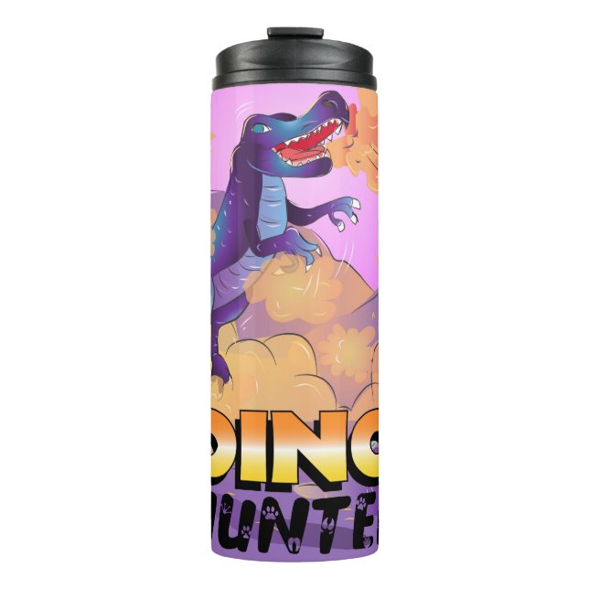 Dino Hunter Illustration Tumbler (Front)