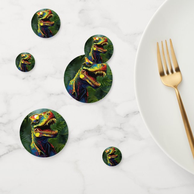 Dino Jungle thème enfant Confetti (Groupe)