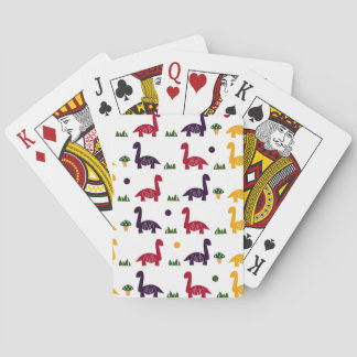 Dino Land Colourful Pattern Playing Cards
