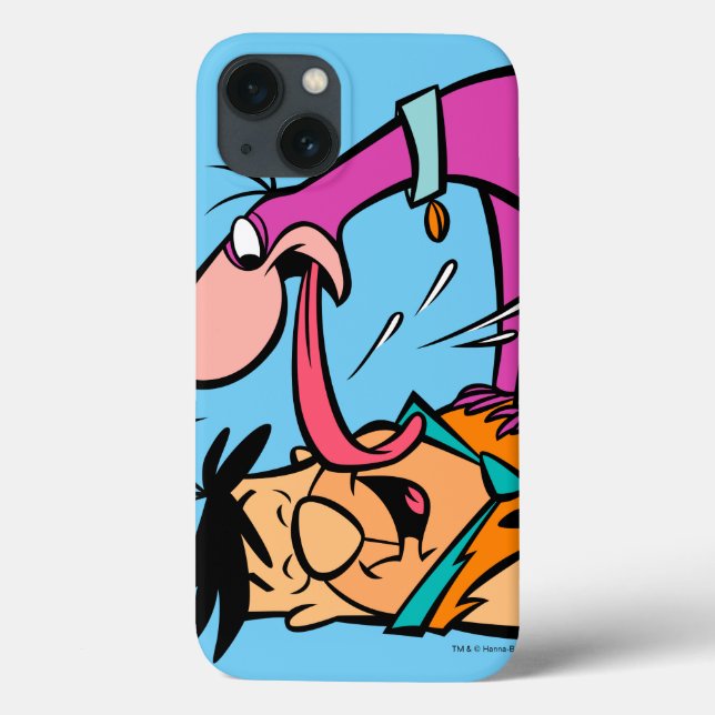 Dino Licking Fred Flintstone Case-Mate iPhone Case (Back)