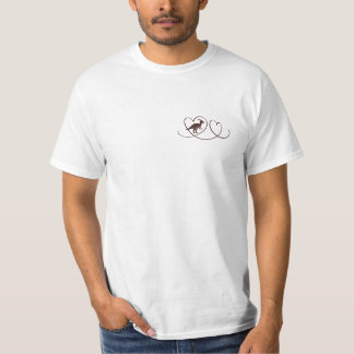Dino Liebe – Herzlinien Parasaurolophus T-Shirt
