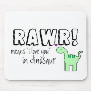 Dino Lingo Mouse Pad
