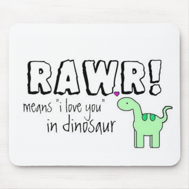 Dino Lingo Mouse Pad (Front)