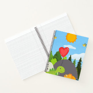 Dino Love in the Forest Notebook
