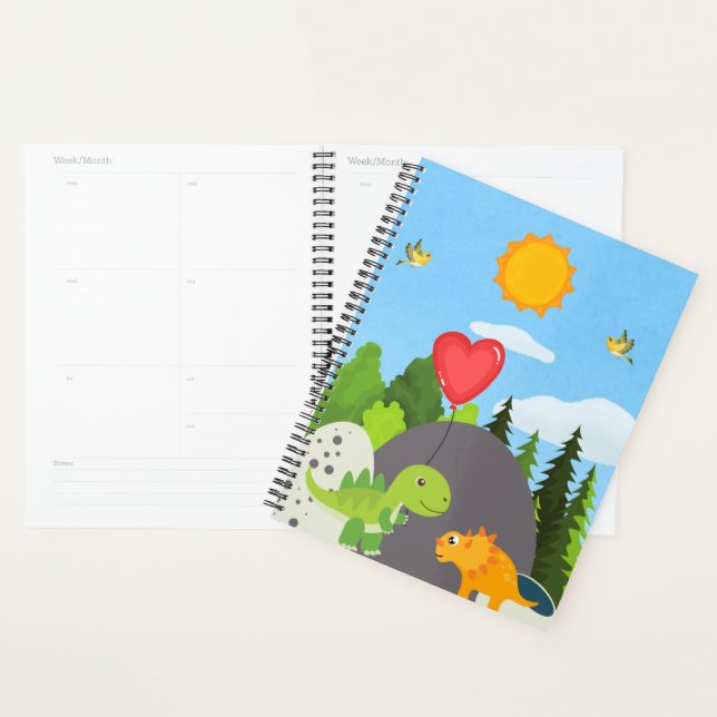 Dino Love in the Forest  Planner (Display)