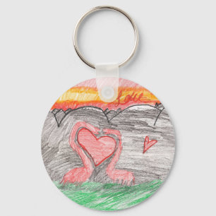 Dino Love Keychain