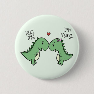 Dino Love Pins! 2 Inch Round Button