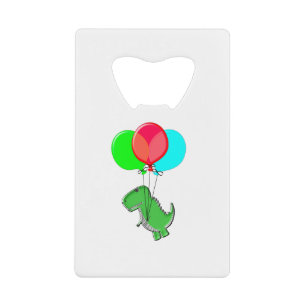 Dino Mignonne Et En Colère Volant Avec Des Ballons