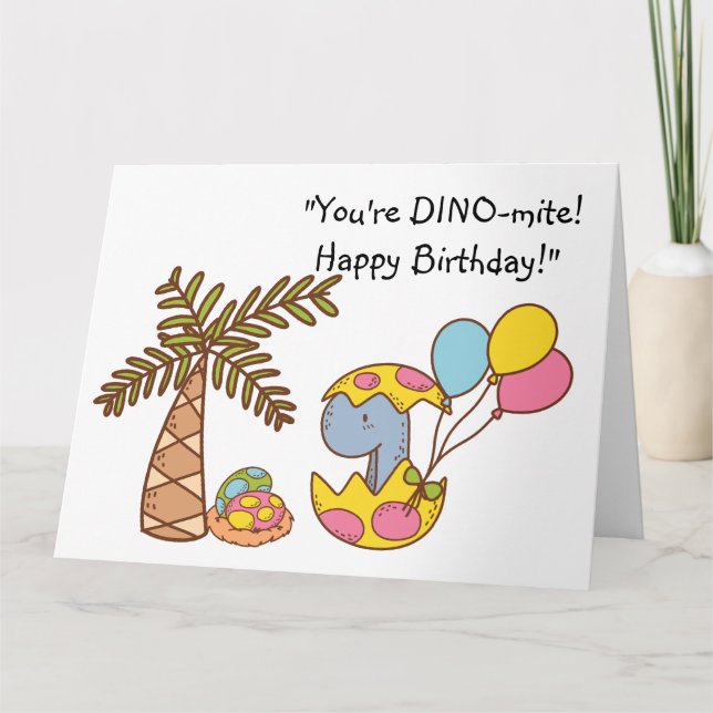 DINO-mite Birthday Card (Front)