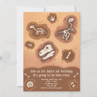 Dino-Mite Birthday Invitation