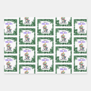 Dino-mite Birthday Wrapping Sheets