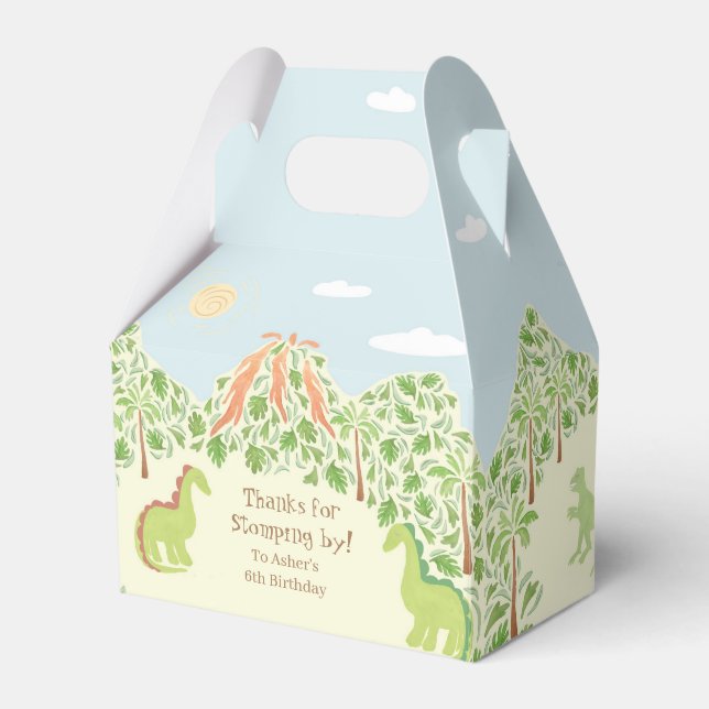 Dino-Mite Birthparty! Favor Box (Front Side)