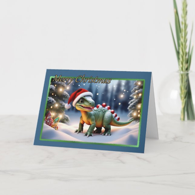 Dino-mite Christmas Card (Front)
