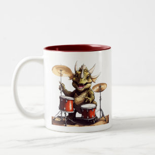 Dino-mite Drummer Kid's Mug
