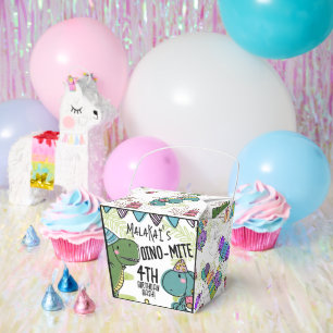 Dino-Mite Kid's Birthday Party Dinosaur Favor Box
