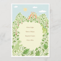 Dino-Mite Party Menu