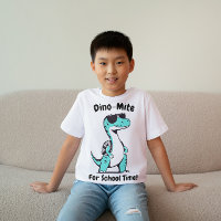 Dino-Mite pour le T-shirt pour les enfants de l'éc