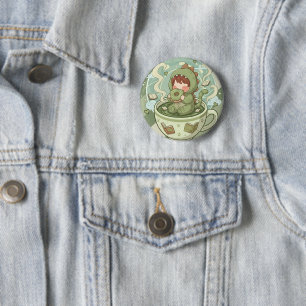 Dino Mug Adventure 2 Inch Round Button