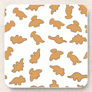 Dino Nuggets Pattern Coaster