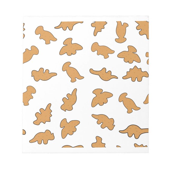 Dino Nuggets Pattern Notepad (Front)
