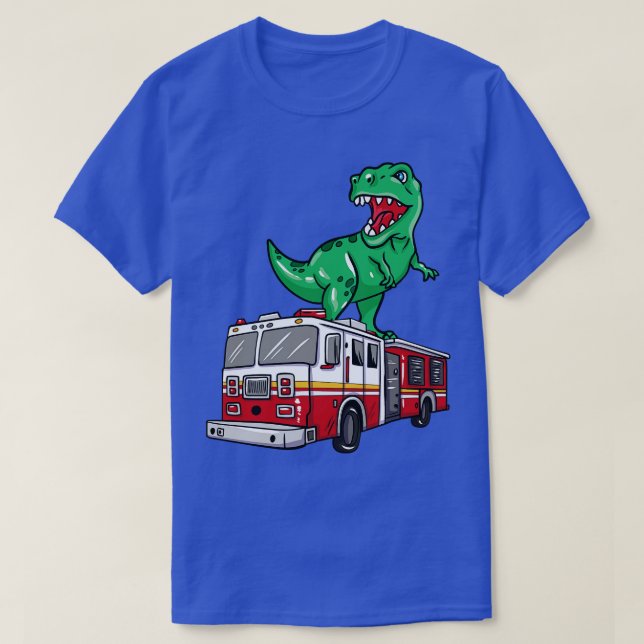 Dino on Top Of A Fire Truck (Design Front)