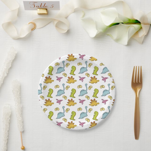 Dino Paper Plate (Wedding)